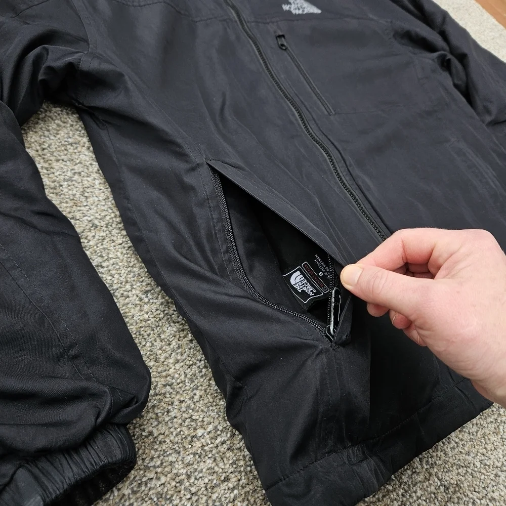 The North Face Summit Series Reversible Jacket Black Zip Up Coat Mens Size Small